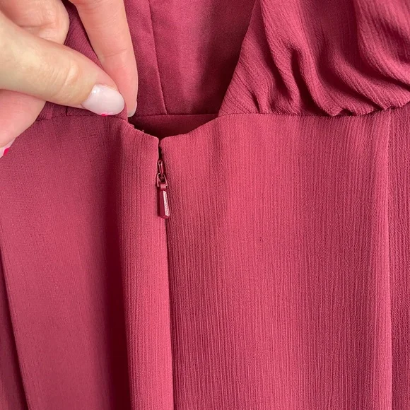 Watters Marsala Red Bridesmaid Dress - Picture 9 of 10